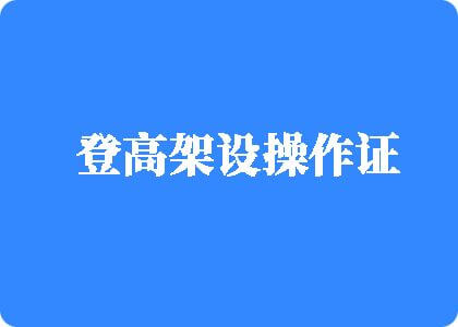 粉嫩女人被操网站免费看登高架设操作证